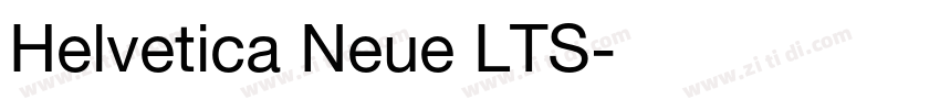 Helvetica Neue LTS字体转换